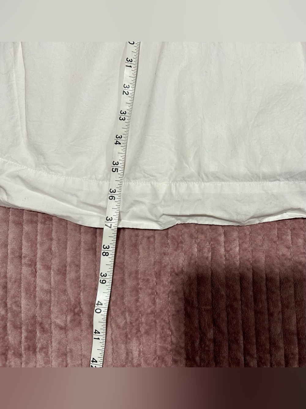 J.CREW White Dress Smocked Puff Sleeve XL 100% Cotton POCKETS Cottagecore Poplin - Picture 11 of 13